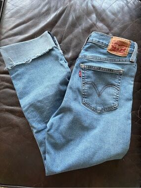 Wedgie Levi's Light Blue Straight Leg High-Rise Jeans
